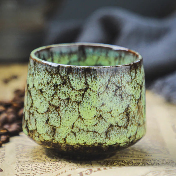 Colorful Reactive Glaze Ceramic Coffee Mug Ceramic Espresso Tea Cup Home Office Lacquered Water Cups