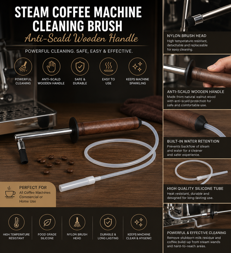 Steam Coffee Machine Cleaning Brush