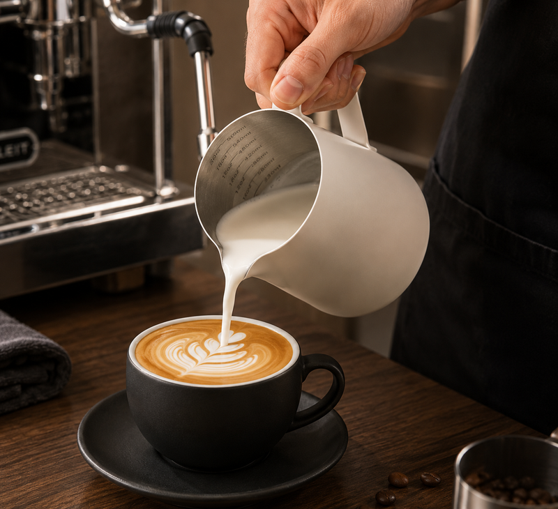 Precision Stainless Steel Milk Frothing Pitcher