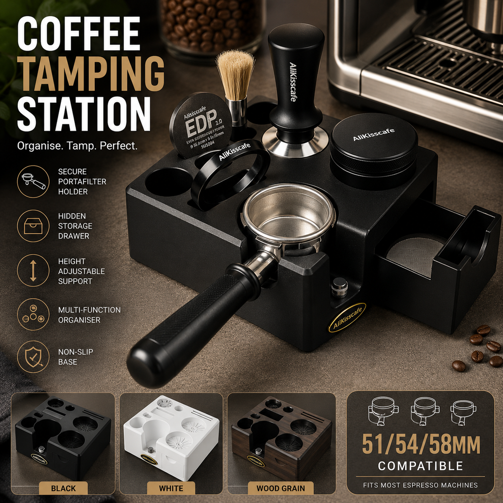 Coffee Tamping Station 51/54/58mm Portafilter Holder