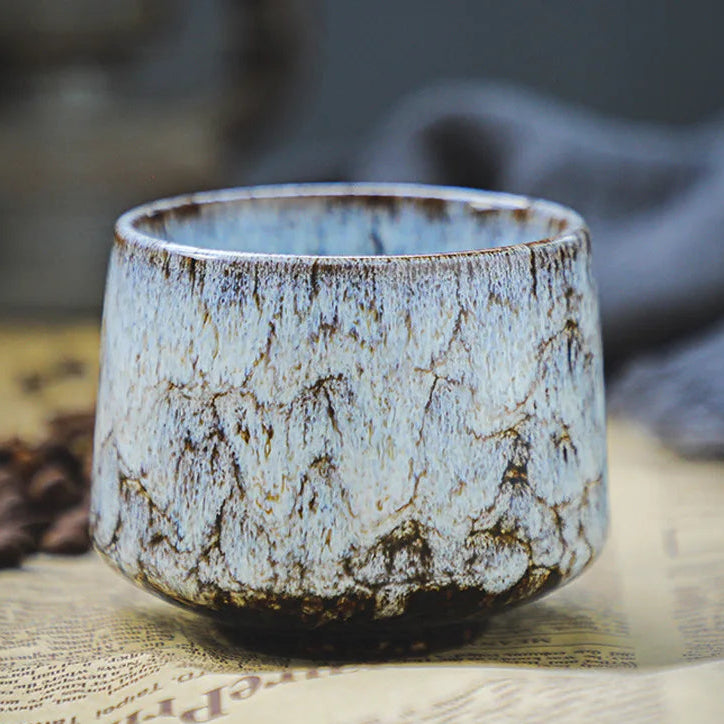 Colorful Reactive Glaze Ceramic Coffee Mug Ceramic Espresso Tea Cup Home Office Lacquered Water Cups