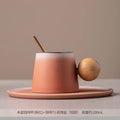 Light Luxury Ceramic Coffee Cup and Saucer Set High-Looking Creative Mug Office Water Cup