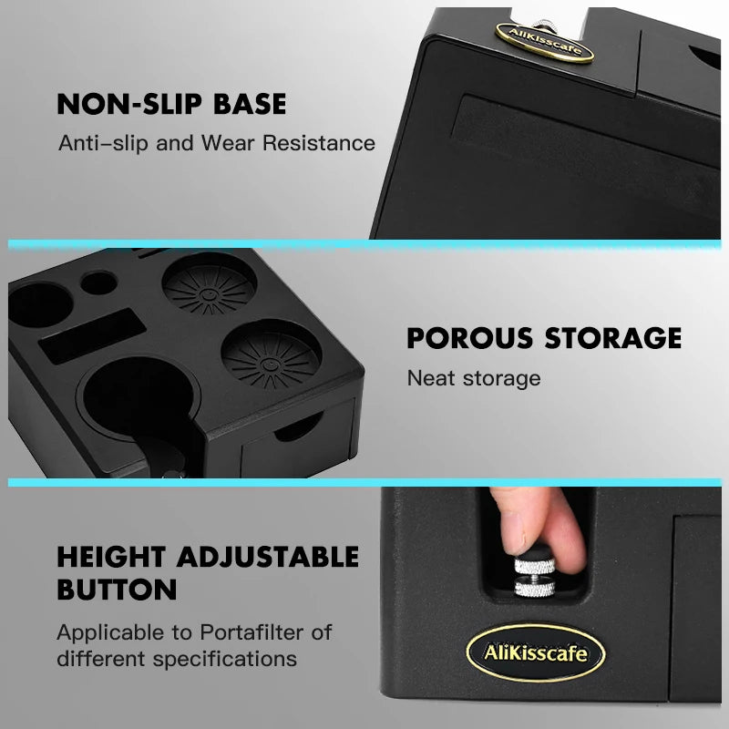 Coffee Tamping Station 51Mm 54Mm 58Mm Portafialter Holder Stand Mat for Delonghi Breville E61 Espresso Accessories Barista Tools